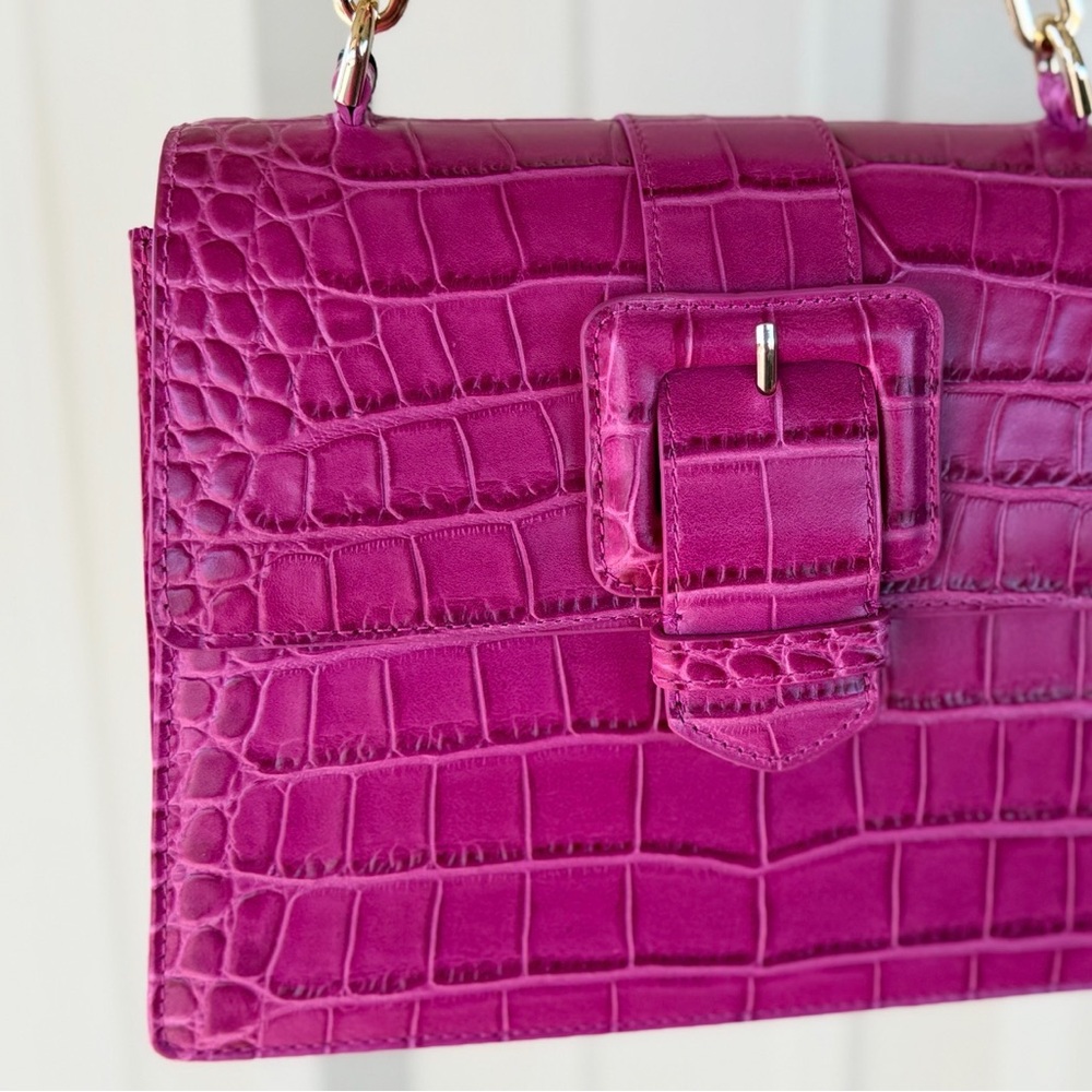 Brahmin Small Hallie Satchel Empower Tangsi Pink Leather BCA $365 - Picture 12 of 16
